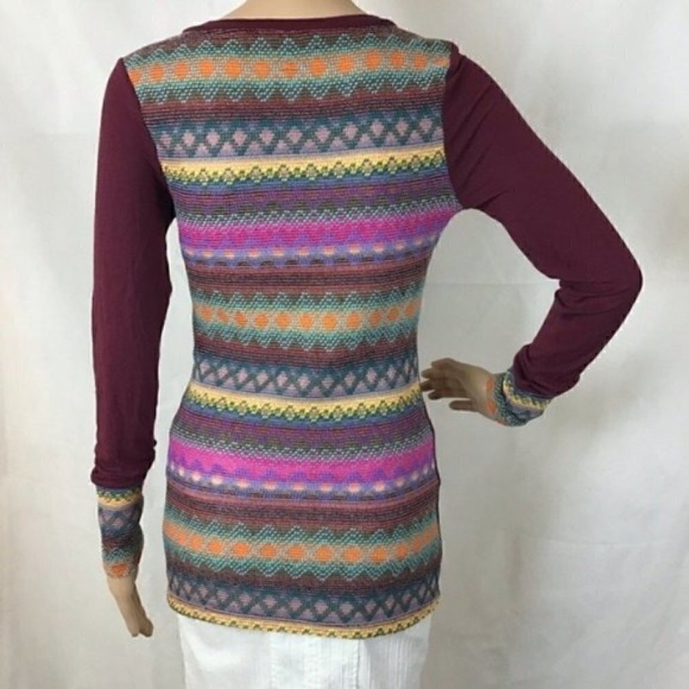 BKE Pieced Top Windsor Wine Mixed Fabric